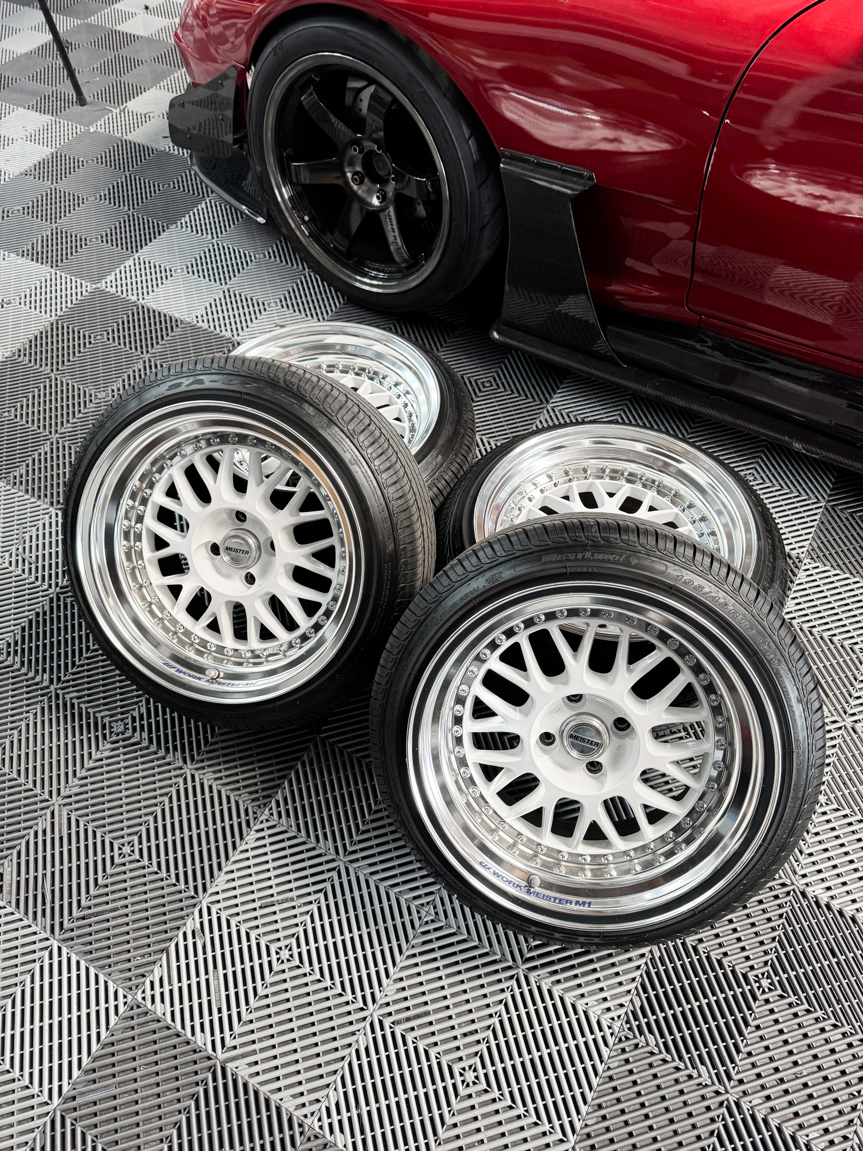 WORK MEISTER M1 *USED* *TYRES INCLUDED* – Whitephos Motorsports